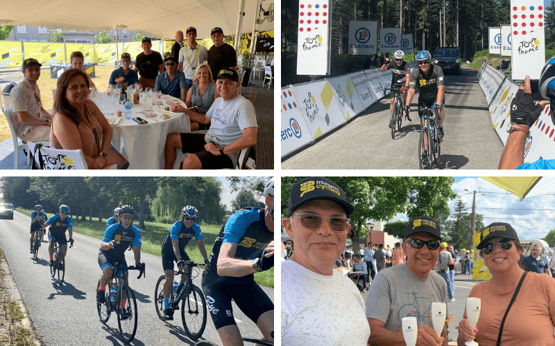 Mummu Cycling guests and staff at the Tour de France