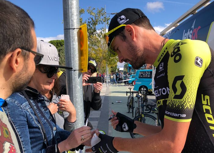 stage 17 start in Aranda de Duero