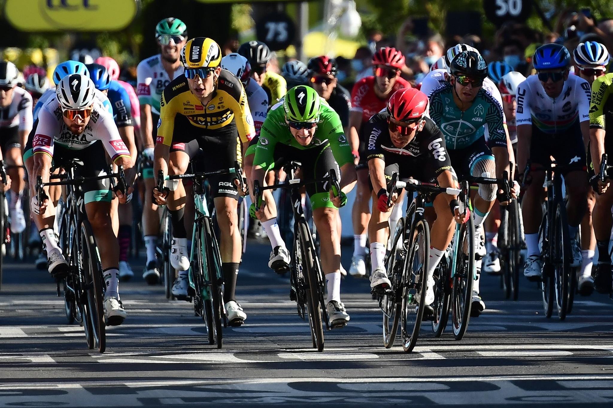 Peloton at the 2020 Tour de France, Alex Broadway photo