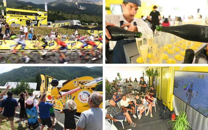 Tour de France Relais Etape hospitality zone