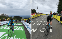 Cyclists on La Planche des Belles Filles climb, Tour de France